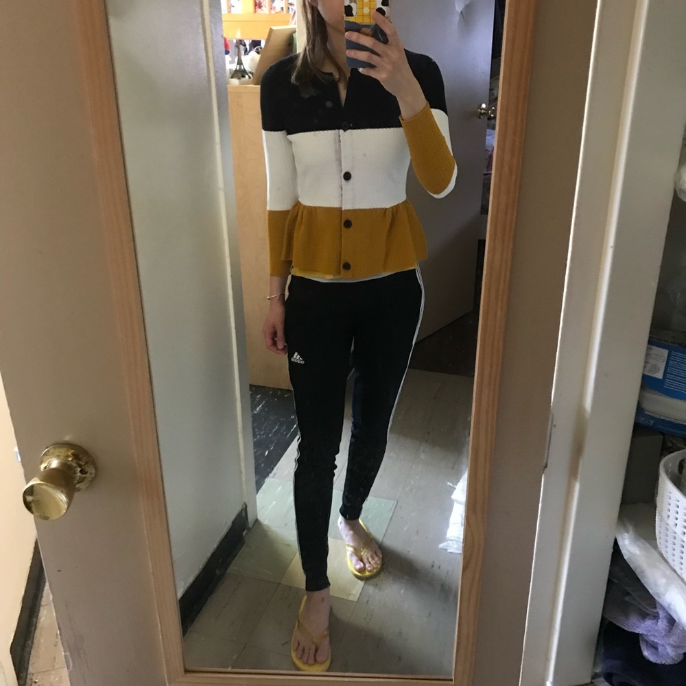 Ann Taylor colorblock cardigan size XS